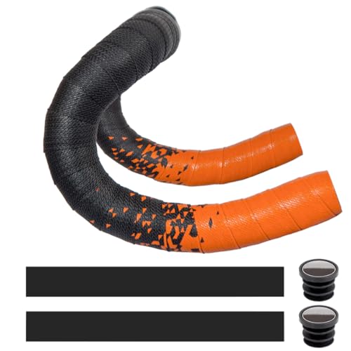 MOCNT Fahrrad Lenkerbänder PU Radfahren Rennrad Lenkerband Cycling Rennrad Band Rutschfestes Komfortabel Klebeband Stoßdämpfend Lenkergriffband Atmungsaktive Farbverlauf Orange MOCNT Fahrrad Lenkerbänder PU Radfahren Rennrad Lenkerband Cycling Rennrad Band Rutschfestes Komfortabel Klebeband Stoßdämpfend Lenkergriffband Atmungsaktive Farbverlauf Orange von MOCNT