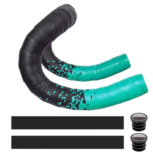MOCNT Fahrrad Lenkerbänder PU Radfahren Rennrad Lenkerband Cycling Rennrad Band Rutschfestes Komfortabel Klebeband Stoßdämpfend Lenkergriffband Farbverlauf Hellgrün MOCNT Fahrrad Lenkerbänder PU Radfahren Rennrad Lenkerband Cycling Rennrad Band Rutschfestes Komfortabel Klebeband Stoßdämpfend Lenkergriffband Farbverlauf Hellgrün von MOCNT