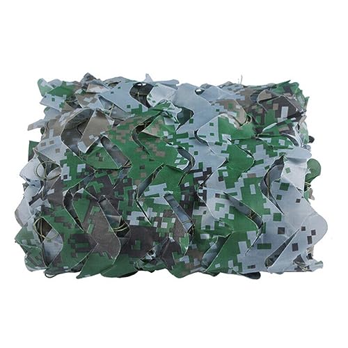 MOCNT Tarnnetz Camo Digital Camouflage Netz Wald Tarnnetz Jagd Camo Tarnung Armee Tarnung Net Camping Sonnenschutz Sichtschutz Dekoration Garten Verstecken Auto Abdeckung 3m x 4m von MOCNT