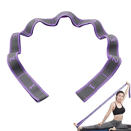 Yoga Stretch Gurt, MOCOBO Stretch Band Gymnastikband mit 8 Schleifen, Fitnessbänder, Hochelastischer Gymnastikband Stretch Gurt Yoga Zubehör Yoga Stretch Gurt, MOCOBO Stretch Band Gymnastikband mit 8 Schleifen, Fitnessbänder, Hochelastischer Gymnastikband Stretch Gurt Yoga Zubehör von MOCOBO