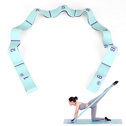 Yoga Stretch Gurt, MOCOBO Stretch Band Gymnastikband mit 8 Schleifen, Fitnessbänder, Hochelastischer Gymnastikband Stretch Gurt Yoga Zubehör Yoga Stretch Gurt, MOCOBO Stretch Band Gymnastikband mit 8 Schleifen, Fitnessbänder, Hochelastischer Gymnastikband Stretch Gurt Yoga Zubehör von MOCOBO