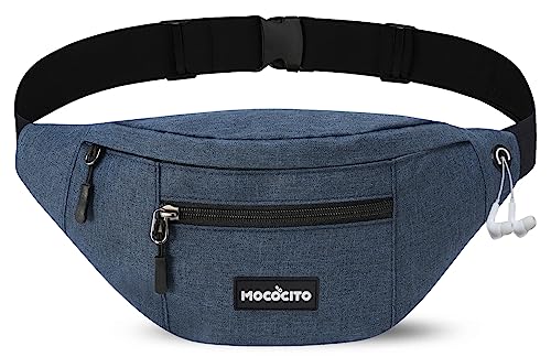 Bauchtasche Gürteltasche, MOCOCITO Hüfttasche für Damen und Herren, Brusttasche Groß Handytasche 120CM Gurt Verstellbarer für Outdoor Sport Camping Wandern Fahrrad Geschenke für Frauen Männe(blau) Bauchtasche Gürteltasche, MOCOCITO Hüfttasche für Damen und Herren, Brusttasche Groß Handytasche 120CM Gurt Verstellbarer für Outdoor Sport Camping Wandern Fahrrad Geschenke für Frauen Männe(blau) von MOCOCITO