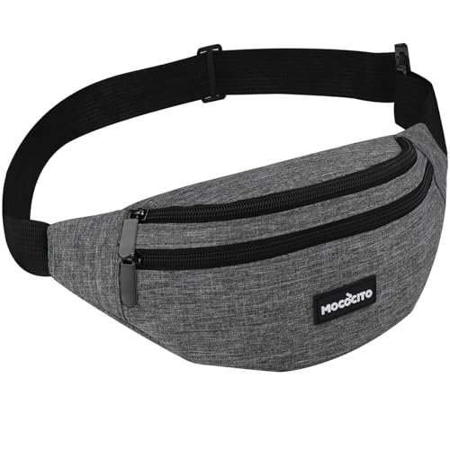 Bauchtasche Gürteltasche MOCOCITO Hüfttasche für Damen und Herren, Brusttasche Groß Handytasche 120CM Gurt Verstellbarer für Outdoor Sport Camping Wandern Fahrrad Geschenke für Frauen Männe Dunkelgrau Bauchtasche Gürteltasche MOCOCITO Hüfttasche für Damen und Herren, Brusttasche Groß Handytasche 120CM Gurt Verstellbarer für Outdoor Sport Camping Wandern Fahrrad Geschenke für Frauen Männe Dunkelgrau von MOCOCITO