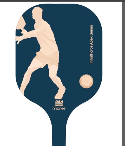 MOCREE 2025 InitialForce Apex Series USAPA zugelassenes Pickleball-Paddel – Kohlefaser mit großem Sweetspot | leicht für Anfänger und kleine Hände | einzigartiges Sportler-Design von MOCREE