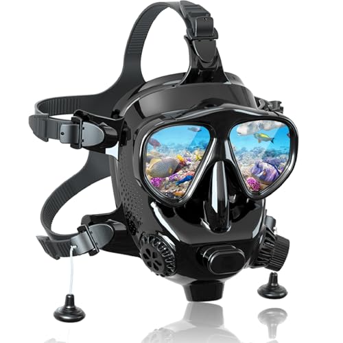 Tauchmaske Erwachsene Vollgesicht mit Kamerahalterung, MODJUEGO Einstellbare Tauchmaske 180° Panoramablick für Erwachsene Anti-Beschlag Anti-Leck Trockentop Set Tauchmaske Erwachsene Vollgesicht mit Kamerahalterung, MODJUEGO Einstellbare Tauchmaske 180° Panoramablick für Erwachsene Anti-Beschlag Anti-Leck Trockentop Set von MODJUEGO