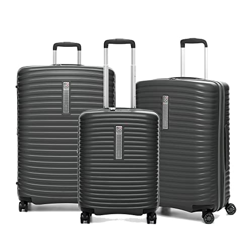 Roncato Set 3 Trolley G+m+c 4 W Vega Koffer, 78 cm, 123 liters, Grau (Gris) von RONCATO