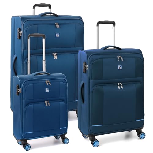 MODO BY RV RONCATO Star 2.0 Set 3 Softtrolley 4 Rollen mit TSA, blau, 78 x 46 x 30 cm, 3er Set Softkoffer MODO BY RV RONCATO Star 2.0 Set 3 Softtrolley 4 Rollen mit TSA, blau, 78 x 46 x 30 cm, 3er Set Softkoffer von MODO BY RV RONCATO