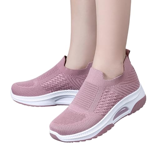 MODSGUE Damen Laufschuhe Leicht Bequeme Gym Running Schuhe mit Weicher Sohle Wasserdicht Walkingschuhe Joggingschuhe Weich Outdoor Turnschuhe rutschfeste Atmungsaktiv Freizeitschuhe Sportschuhe von MODSGUE