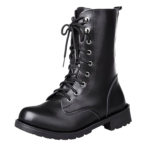 MODSGUE Damen Stiefel Stiefeletten Stiefelette Leder Schwarz Winter Winterstiefel Winterschuhe Flach Damen Stiefeletten Boots warm Schnürstiefeletten Outdoor Stiefel Schuhe MODSGUE Damen Stiefel Stiefeletten Stiefelette Leder Schwarz Winter Winterstiefel Winterschuhe Flach Damen Stiefeletten Boots warm Schnürstiefeletten Outdoor Stiefel Schuhe von MODSGUE