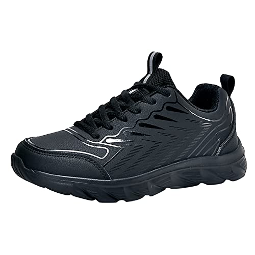 MODSGUE Sportschuhe Damen, Bequeme Winterschuhe, Outdoor Freizeitschuhe, Vier-Jahreszeiten Sneaker, rutschfest Turnschuhe, Atmungsaktiv Stiefeletten, Wandern Reiterstiefel, Schwarz von MODSGUE