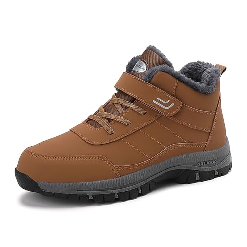 MODSGUE Wanderschuhe Damen, Leicht Winterschuhe, Weich Freizeitschuhe, Vier-Jahreszeiten Sneaker, Mid Traillaufschuhe, Flachen Laufschuhe, Erhöhter Dämpfung Straßenlaufschuhe, Weiß von MODSGUE