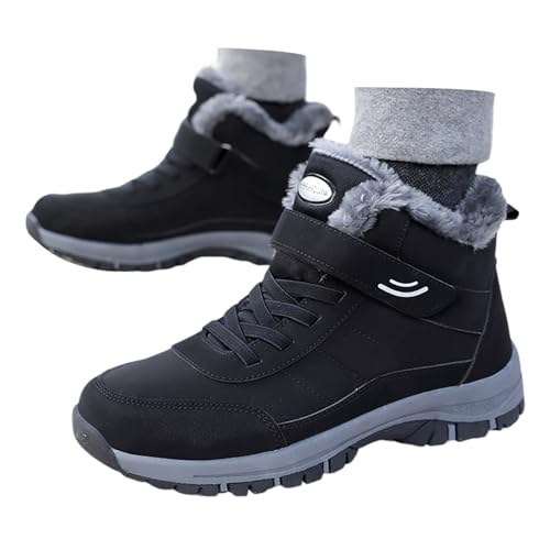 MODSGUE Wanderschuhe Damen, Leicht Winterschuhe, Weich Freizeitschuhe, Vier-Jahreszeiten Sneaker, Mid Traillaufschuhe, Flachen Laufschuhe, Erhöhter Dämpfung Straßenlaufschuhe, Weiß von MODSGUE