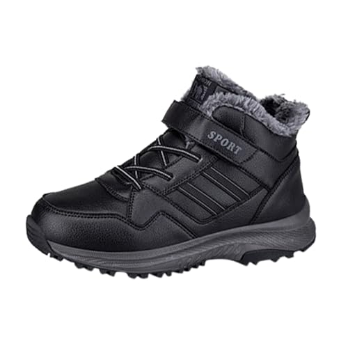 MODSGUE Winterschuhe Damen, Winter Damenschuhe, Running Schuhe, Vier-Jahreszeiten Sneaker, rutschfest Schneestiefel, Dicken Sohlen Laufschuhe, Erhöhter Dämpfung Schuh, Schwarz von MODSGUE