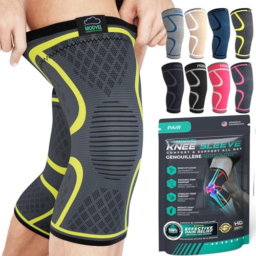 MODVEL Kniebandage Set für Damen und Herren, atmungsaktive Knee Support, Größe M MODVEL Kniebandage Set für Damen und Herren, atmungsaktive Knee Support, Größe M von MODVEL