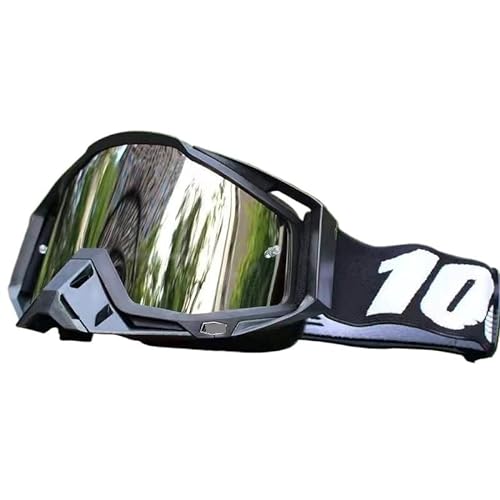MOEENS Bike Motocross Goggles,Motorradbrillen Schutzbrille, Motorradhelm-Schutzbrille, Offroad-Schutzbrille, wind- und sandstaubdichte Schutzbrille (Color : 1) von MOEENS