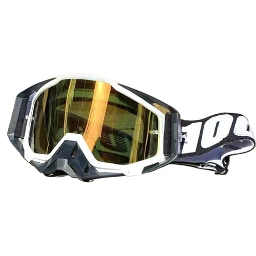 MOEENS Bike Motocross Goggles,Motorradbrillen Schutzbrille, Motorradhelm-Schutzbrille, Offroad-Schutzbrille, wind- und sandstaubdichte Schutzbrille (Color : 12) von MOEENS
