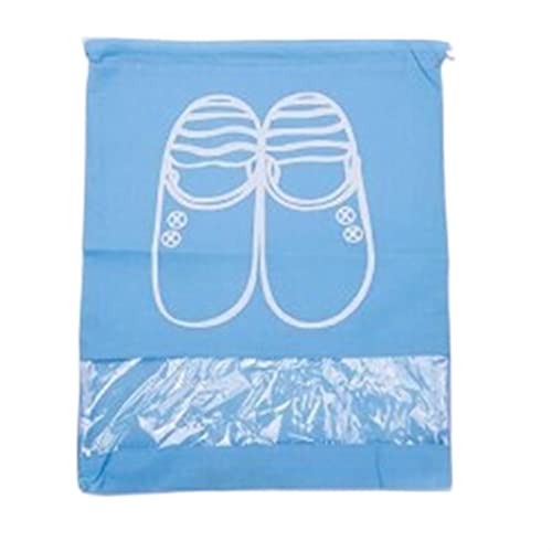 MOEIDO Schuhbeutel Shoe Storage Bag Thickened Non-Woven Dust-Proof Shoe Bag Travel Portable Organize Shoe Dust Covers Drawstring Pocket(Color:Dark Grey,Size:25X36cm) von MOEIDO