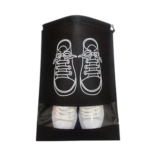 MOEIDO Schuhbeutel Shoes Storage Bag Dustproof Package Bag Closet Organizer Travel Portable Bag Waterproof Clothes Classified Pocket Bag(Color:Black,Size:3PCS 27x36cm) von MOEIDO
