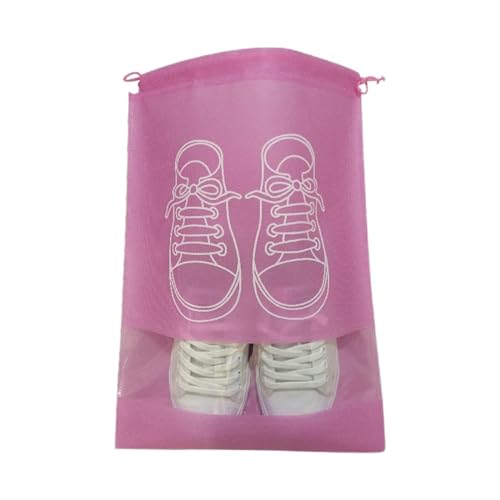 MOEIDO Schuhbeutel Shoes Storage Bag Dustproof Package Bag Closet Organizer Travel Portable Bag Waterproof Clothes Classified Pocket Bag(Color:Pink,Size:1PC 27x36cm) von MOEIDO