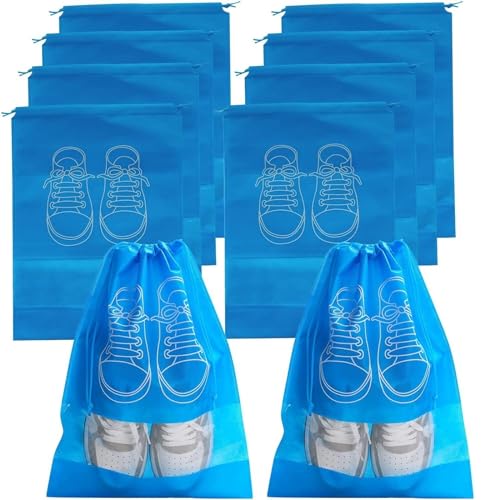 MOEIDO Schuhbeutel Shoes Storage Organizer Bags Travel Portable Closet Bag Waterproof Pocket(Color:Blue,Size:27 * 36cm) von MOEIDO