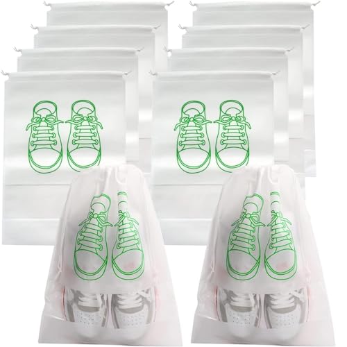 MOEIDO Schuhbeutel Shoes Storage Organizer Bags Travel Portable Closet Bag Waterproof Pocket(Color:White,Size:42 * 32cm) von MOEIDO
