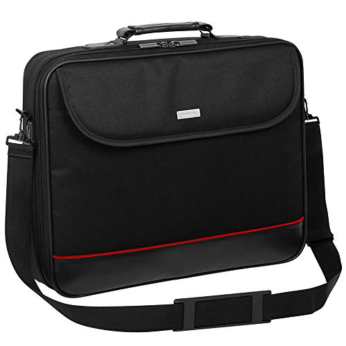 Laptop Tasche passend für Acer Aspire 3 A315-56 | Notebook Hülle Umhängetasche Aktentasche mit verstärkten Schutzrahmen | HQ Schwarz von MOELECTRONIX