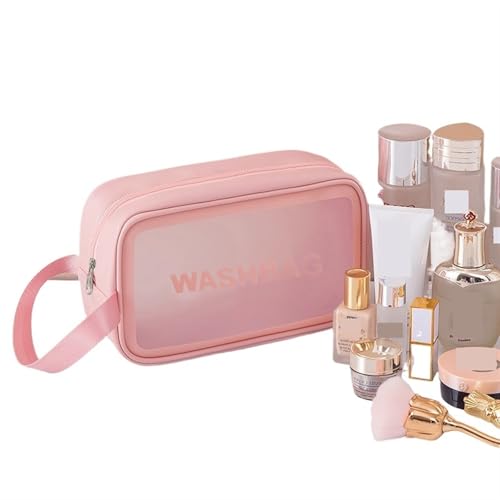 Kosmetiktasche for Damen, tragbar, fortschrittliche Reisetasche mit großem Fassungsvermögen, Aufbewahrungstasche for Kosmetik, Kulturbeutel Kosmetiktasche Set(Pink M) von MOHUIED