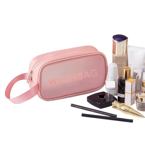 Kosmetiktasche for Damen, tragbar, fortschrittliche Reisetasche mit großem Fassungsvermögen, Aufbewahrungstasche for Kosmetik, Kulturbeutel Kosmetiktasche Set(Pink S) von MOHUIED