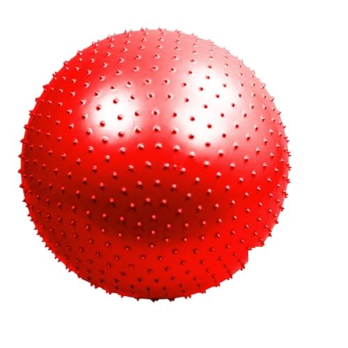 MOHUIED Gymnastikbälle 45CM 55CM 65CM 75CM Stachelmassageball Sport Yoga Bälle Punkt Fitness Gym Balance Fitball Pilates Workout Übung(45cm-Red) von MOHUIED