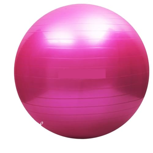 MOHUIED Gymnastikbälle 65 cm/75 cm Anti-Burst Yoga Ball Stabilität Balance Ball Pilates Barre Körperliche Fitness Übungsball mit Luftpumpe(Pink 65cm) von MOHUIED