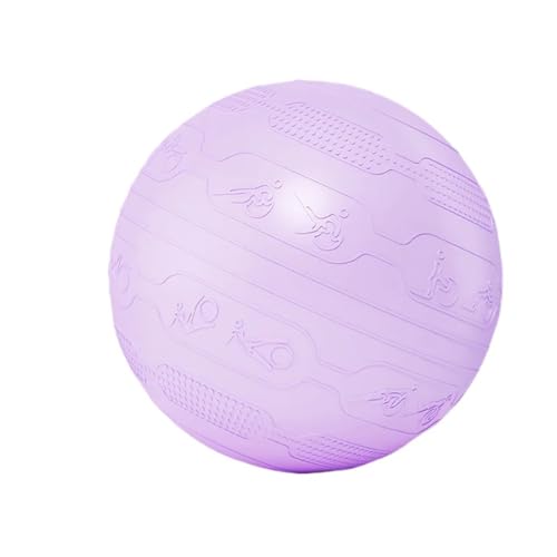 MOHUIED Gymnastikbälle 65 cm Yoga-Bälle for Fitness, Pilates-Ball, PVC-verdickter Anti-Burst-Balance-Ball, Yoga-Training, Workout, Fitness-Ball(65cm Purple) von MOHUIED