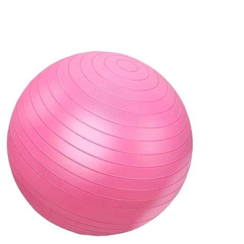 MOHUIED Gymnastikbälle Gymnastikball, Yoga-Ball in Mehreren Größen for Trainingsstabilität, platzsicherer Balance-Ball mit Schnellpumpe(Pink65cm) von MOHUIED