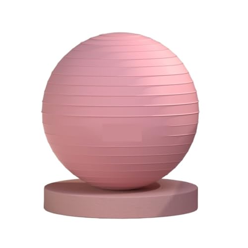 MOHUIED Gymnastikbälle Yoga Ball Sport Fitness Bälle Pilates Gym Balance Fitball Massage Training Workout Abnehmen Kinder Übung Ball(65cm pink B) von MOHUIED