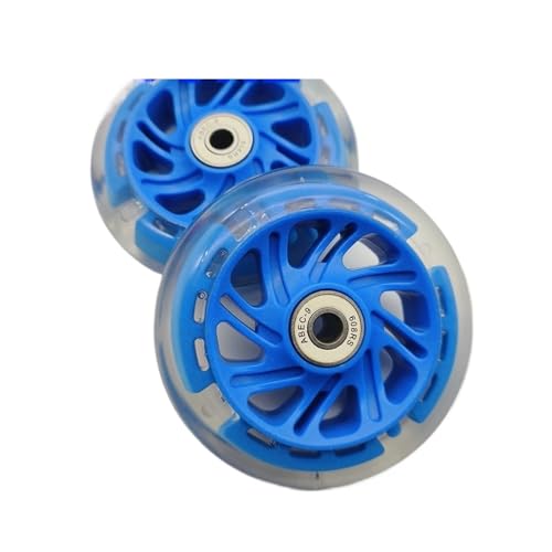 MOHUIED Inline Skate Rollen Roller-Rad, blinkendes Beleuchtungsrad, 80 mm, 100 mm, 120 mm, PU-Rad for Roller(Deep Blue 100mm) von MOHUIED