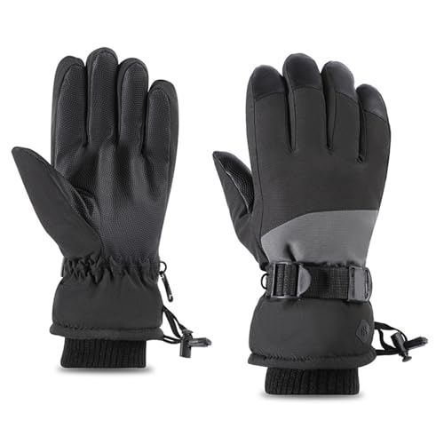 MOIDHSAG Winterhandschuhe, Touchscreen-Handschuhe, Skihandschuhe, wasserabweisend, Snowboard-Handschuhe, warme Handschuhe zum Laufen, Radfahren, Wandern von MOIDHSAG