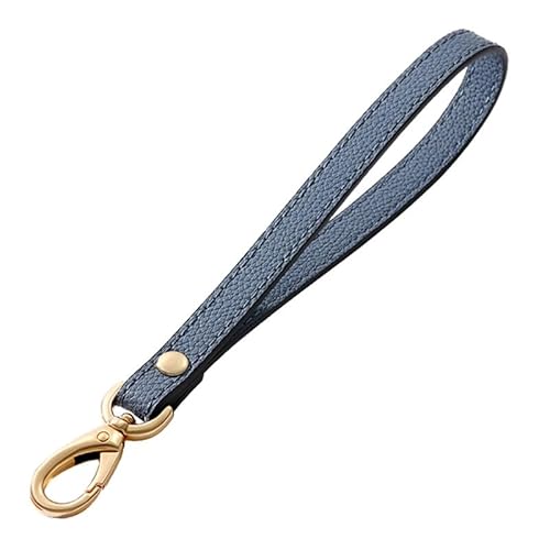 Geldbörse Gurt für Telefon Geldbörse Handschlaufe für Wristlet Wallet Bag Strap für Armband Geldbörse Handschlaufe Goldener Verschluss Grau Blau von MOISTRI