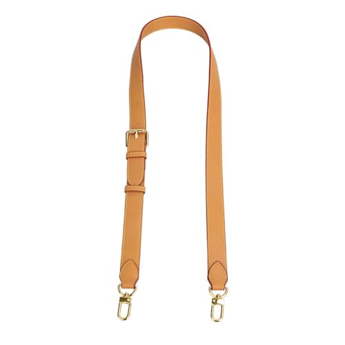 Vachetta Ledertaschenriemen Crossbody Abnehmbare Ersatz-Geldbörsenriemen für Handtaschen 34.6-42.5 IN Light Schließe aus hellem Gold Stecknadel von MOISTRI