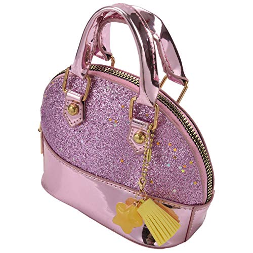 MOLERRI Kleine Mädchen Pailletten Handtaschen Prinzessin Umhängetasche Mini Schulranzen Geschenke Für Mädchen Kleinkind Kinder (Rosa) von MOLERRI