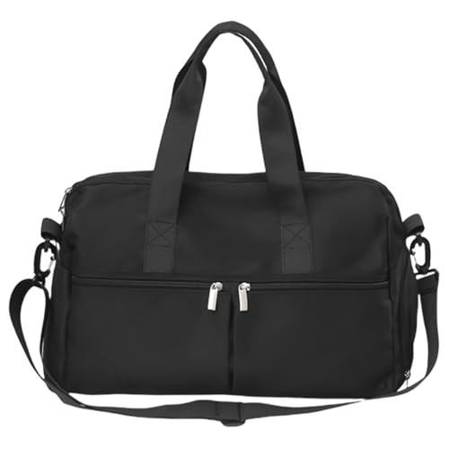 Umhängetasche für Workout, Fitnessstudio, für Fitness, Geschäftsreisen, mit verstellbarem Riemen, große Kapazität, Sport, Crossbody-Tasche, Schwarz von MOLKASIA