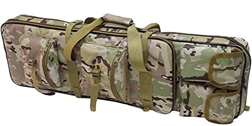 MOLKKI Gewehrtasche 2 Langwaffen, Gun Bag Futteral, Tragbare wasserdichte Waffentasche Mit Doppelfach & Aussentaschen, Langwaffenfutteral Transporttasche für Jagd Und Schießen B,118cm von MOLKKI