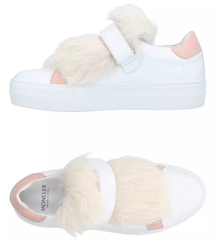 MONCLER Trimmed Slip-On Trainers mit Lammfellbesatz Sneaker breiten Sohle und plüschigen Lammfellbesatzes MONCLER Trimmed Slip-On Trainers mit Lammfellbesatz Sneaker breiten Sohle und plüschigen Lammfellbesatzes von MONCLER