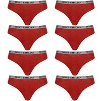 MONT EMILIAN "Colmar" Damen Tanga 8er-Pack rot von MONT EMILIAN