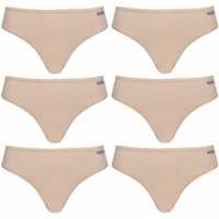 MONT EMILIAN "Nimes" Damen Tanga 6er-Pack beige MONT EMILIAN "Nimes" Damen Tanga 6er-Pack beige von MONT EMILIAN