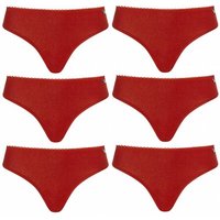 MONT EMILIAN "Nimes" Damen Tanga 6er-Pack rot von MONT EMILIAN