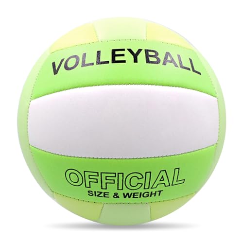 MOONDAME Volleybälle Offizielle Größe 5 Weiche Sandvolleybälle Strandspiel Übungsvolleybälle Sport PU Ball von MOONDAME