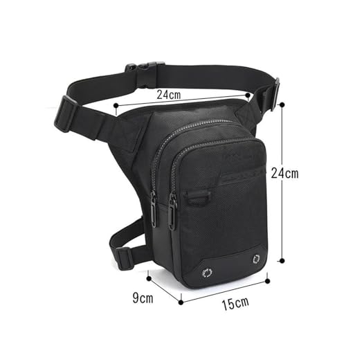 Beintasche für Herren Damen Motorrad Reiten Oberschenkel Tasche wasserdichte Outdoor Sport Taille Tasche(1) von MOONKUI