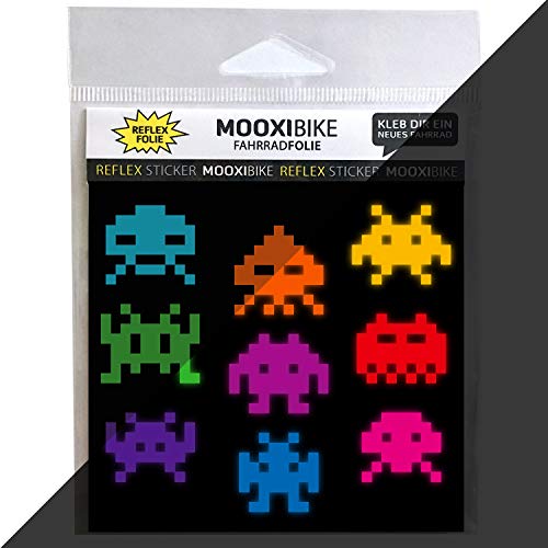MOOXIBIKE I Sticker Computer Games bunt reflektierend, für Cargobike, Lastenrad, Fahrrad, Scooter, Roller & Helm, für Rennrad, Trekkingrad, Fixie, Mountainbike, Hollandrad, Citybike, Rollator & E-Bike MOOXIBIKE I Sticker Computer Games bunt reflektierend, für Cargobike, Lastenrad, Fahrrad, Scooter, Roller & Helm, für Rennrad, Trekkingrad, Fixie, Mountainbike, Hollandrad, Citybike, Rollator & E-Bike von MOOXIBIKE