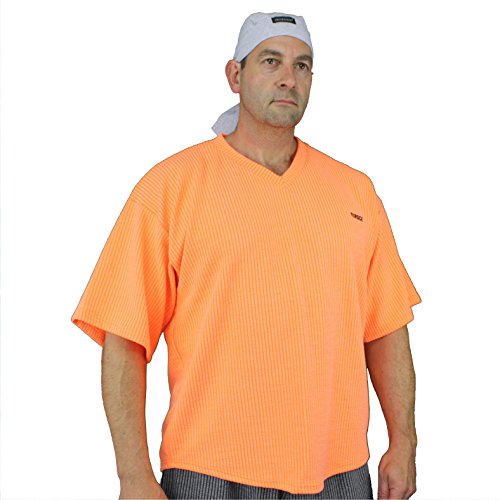 MORDEX neon T-Shirt fürs Gym, Fitness, Sport und Freizeit (Neonorange, L) von MORDEX