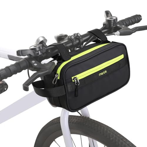 MOSISO Fahrrad Lenkertasche, Fahrradrahmen Tasche, Multifunktional Wasserdicht Radsport Fronttasche mit Schultergurt, Fahrrad Crossbar Tasche Aufbewahrungstasche für Road Mountain Radfahren, Grün MOSISO Fahrrad Lenkertasche, Fahrradrahmen Tasche, Multifunktional Wasserdicht Radsport Fronttasche mit Schultergurt, Fahrrad Crossbar Tasche Aufbewahrungstasche für Road Mountain Radfahren, Grün von MOSISO