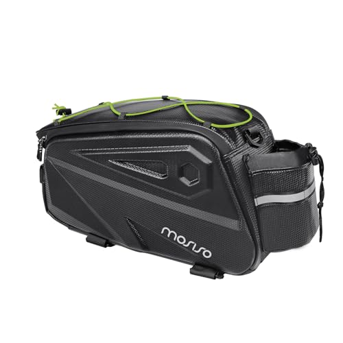 MOSISO Fahrradtasche,Wasserdichte Fahrradgepäckträgertasche Fahrrad Kofferraumtasche,14L EVA Berg Fahrrad Rücksitz Tasche Lagerung Sattel Umhängetasch Radsport Gepäcktasche mit Schultergurt,Lime Green MOSISO Fahrradtasche,Wasserdichte Fahrradgepäckträgertasche Fahrrad Kofferraumtasche,14L EVA Berg Fahrrad Rücksitz Tasche Lagerung Sattel Umhängetasch Radsport Gepäcktasche mit Schultergurt,Lime Green von MOSISO
